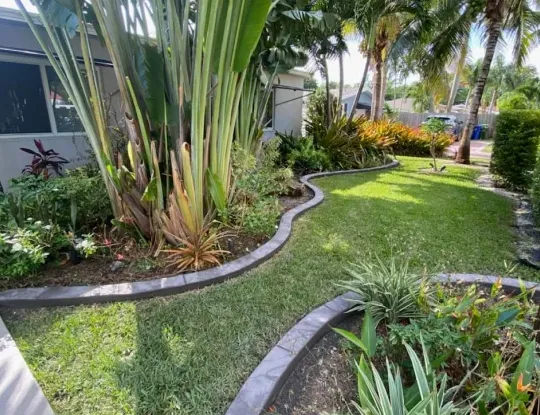 Contemporary Concrete Landscape Border Style